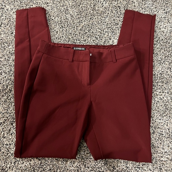 Express Pants - 3 pair of express pants size 2 (burgundy, green, and blue)